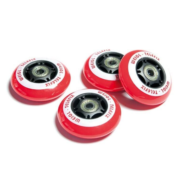 Racer Wheels (Ersatzräder) Schwarz / Rot